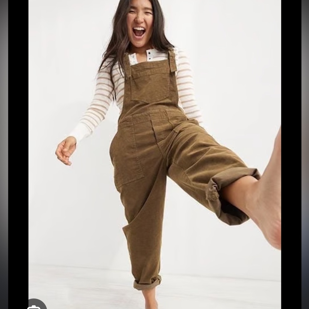 Aerie Werk & Play Corduroy Overalls